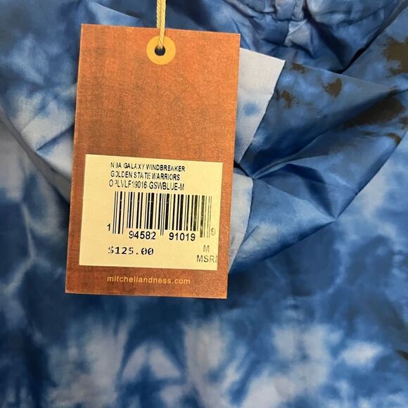 NWT women’s Mitchell & Ness Warriors Hardwood Classics hooded reflective jacket - Picture 4 of 12